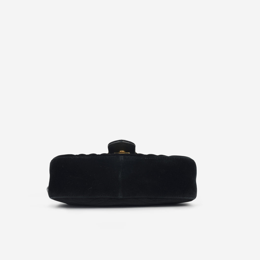 Gucci Mini Marmont - Black Velvet