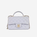 Chanel Mini Rectangular Top Handle - Lilac Lambskin | Champagne Gold Hardware