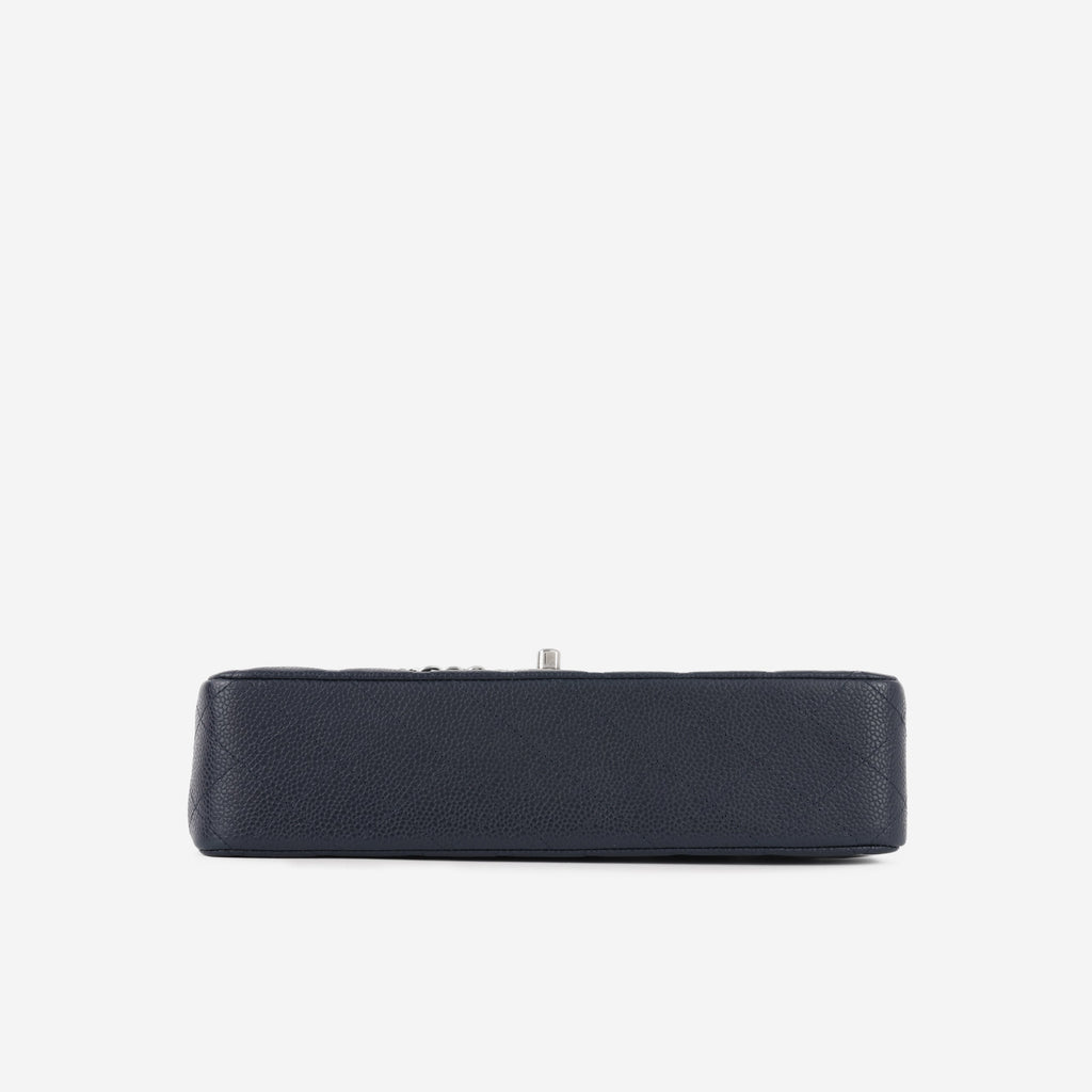 Chanel Medium Classic Flap - Navy Caviar | Silver Hardware
