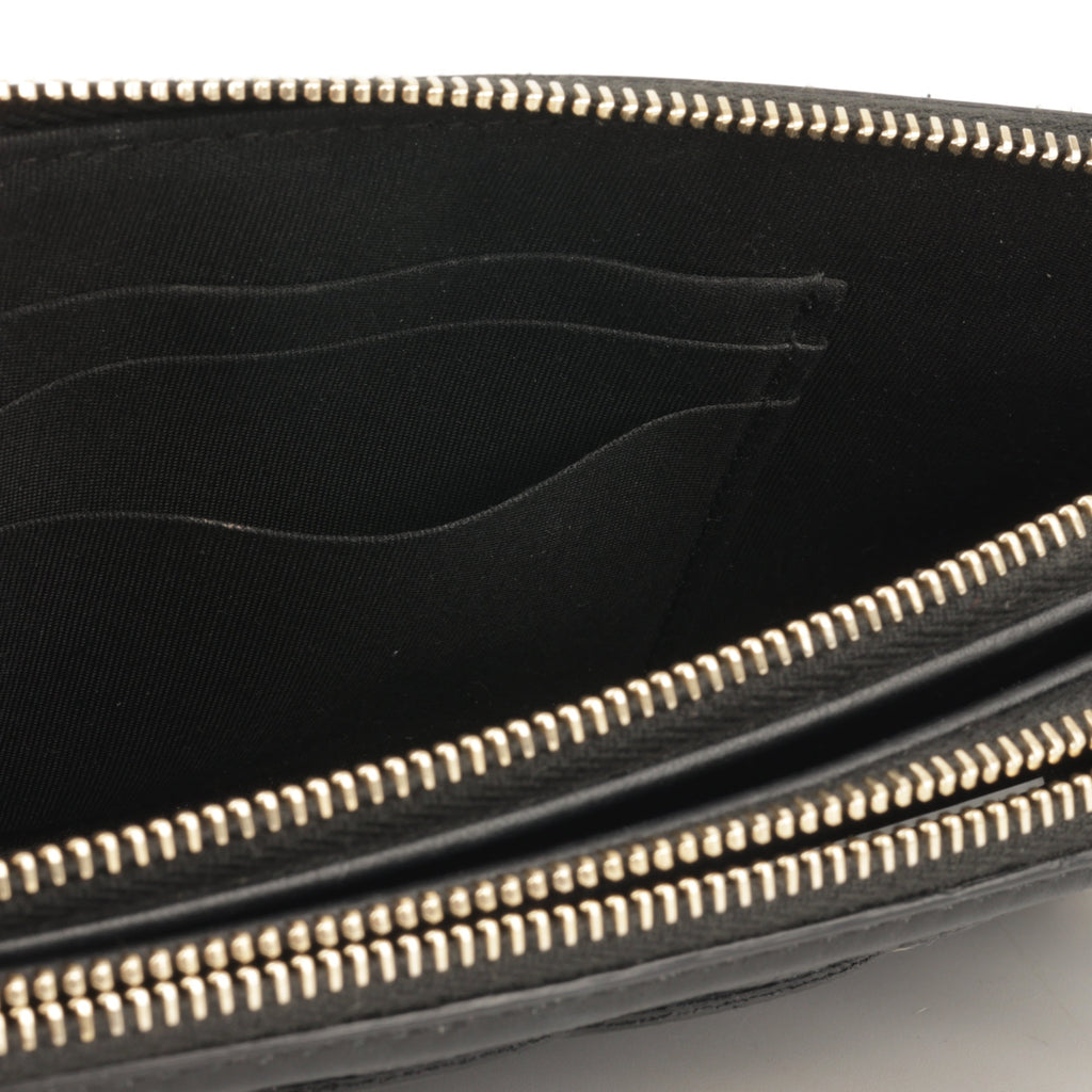 Chanel CC Filigree Clutch on Chain - Black Caviar | Gold Hardware