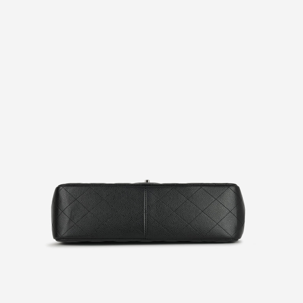 Chanel Jumbo Classic Flap Bag - Black Caviar | Silver Hardware