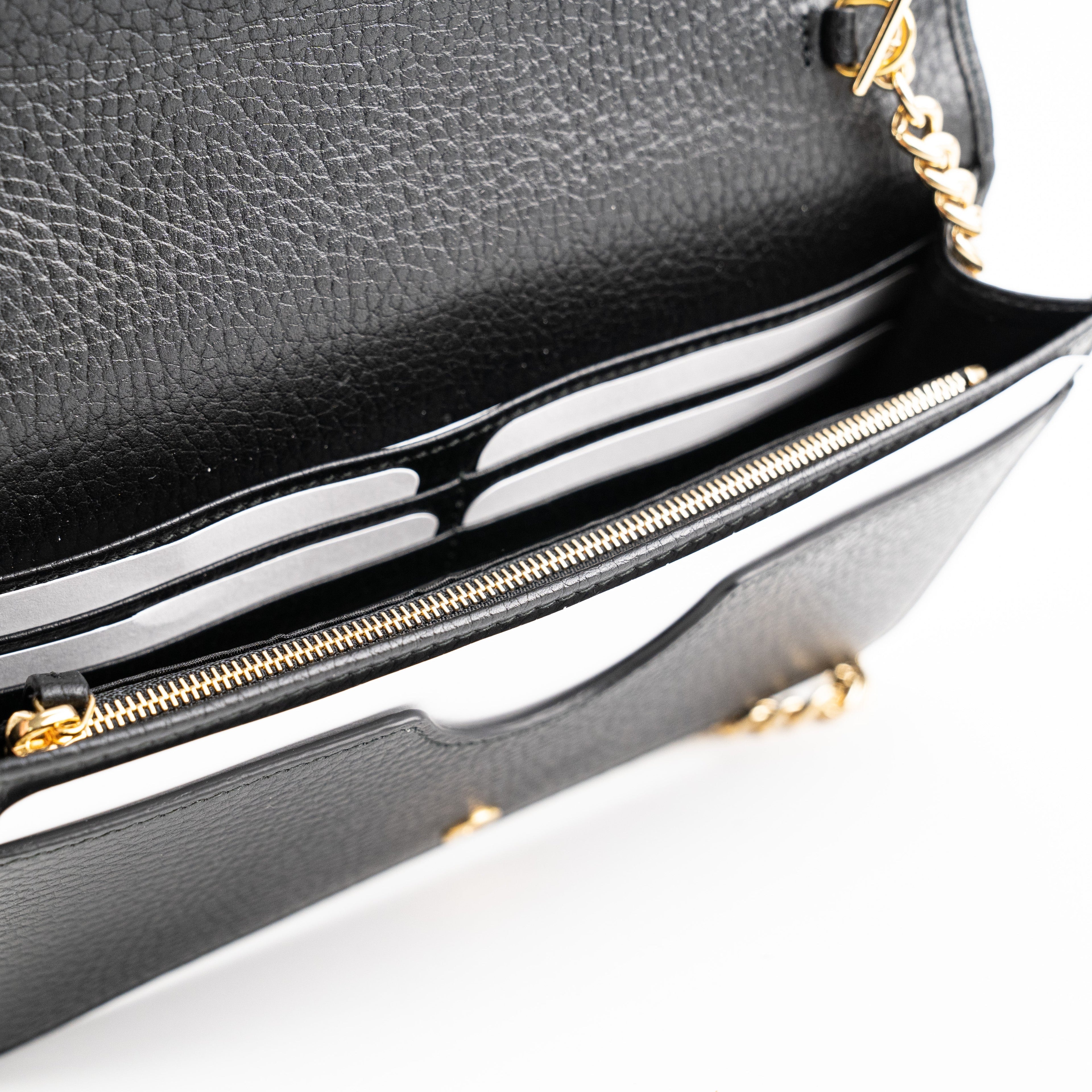 Gucci GG Marmont Chain Wallet Black