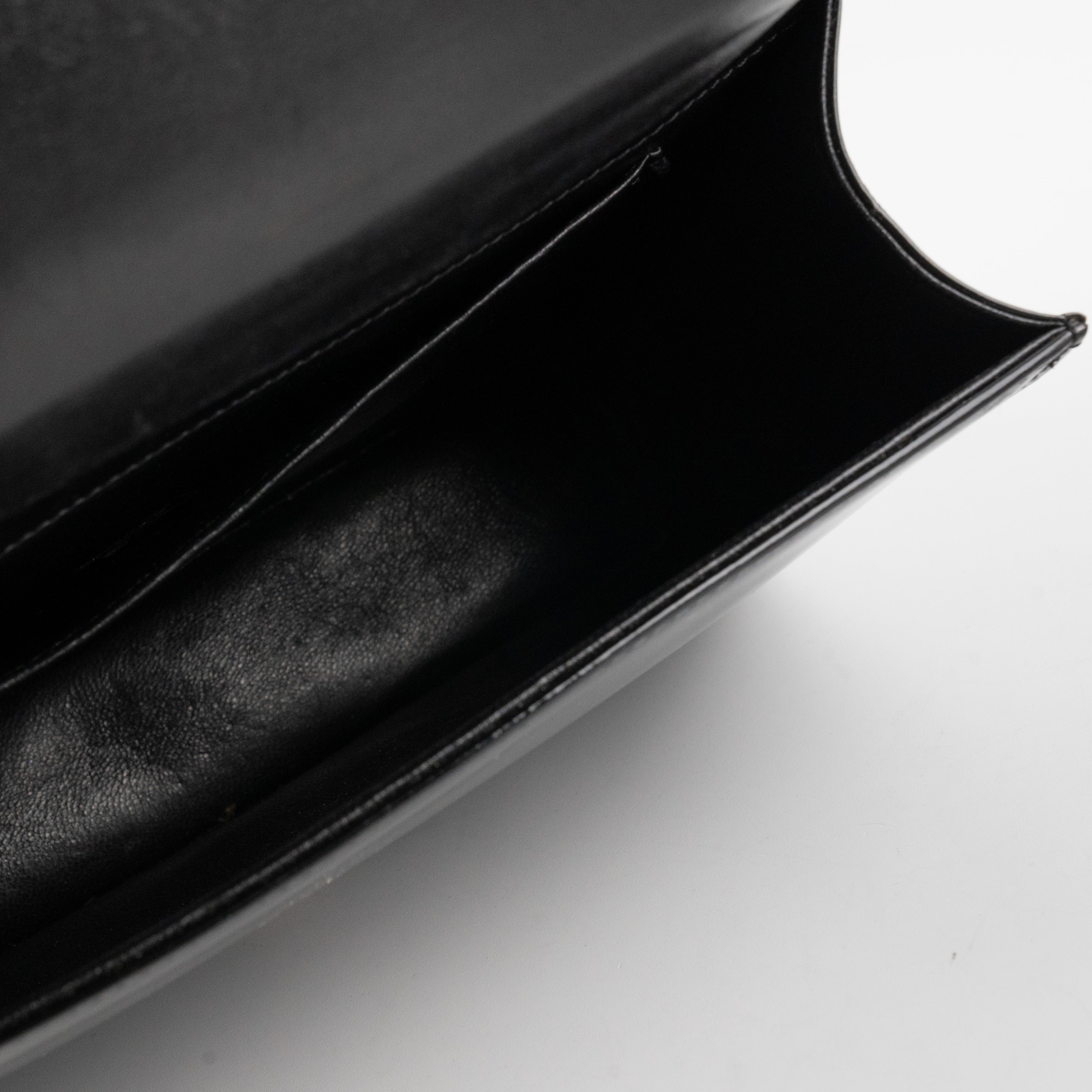 Chanel Vintage Patent Graphic Clutch