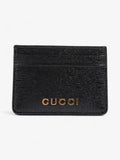 Gucci  Case With Gucci Script Black Leather