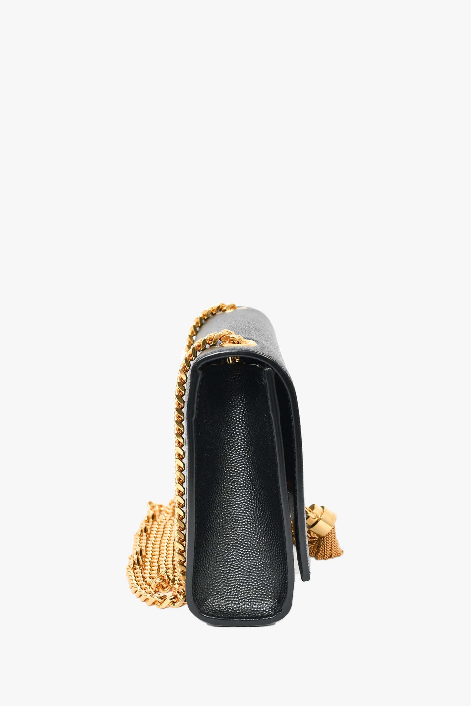 Saint Laurent Black Leather Kate Tassle Small Crossbody