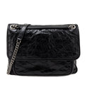 Saint Laurent Black Vintage-Calfskin Matelasse Medium Niki Bag