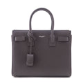 Saint Laurent Dark Gray Grained Calfskin Baby Sac De Jour