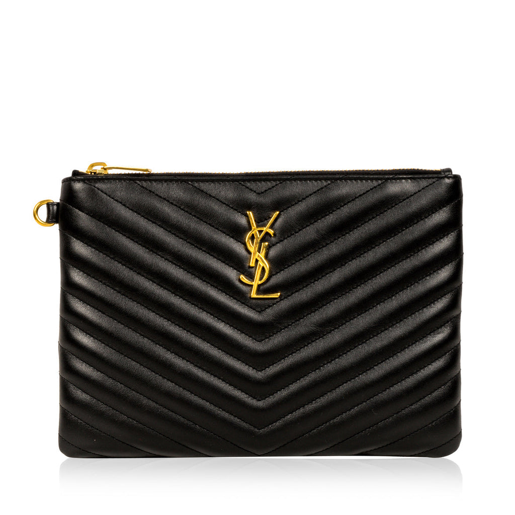 Saint Laurent Chevron Clutch