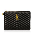 Saint Laurent Chevron Clutch