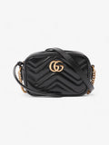 Gucci GG Marmont Black Matelasse Leather Mini