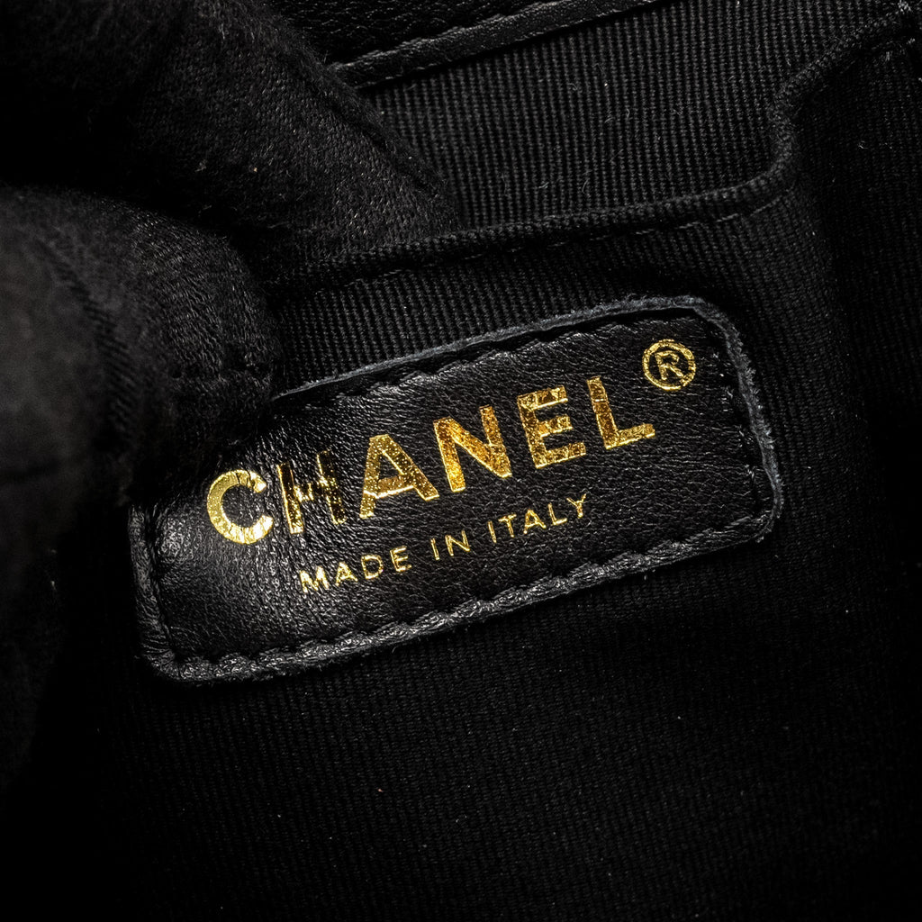 Chanel 23c Large Duma Backpack Calfskin Black L (microchip)