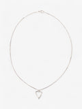 Gucci Bamboo Heart Pendant Necklace Silver Silver Sterling