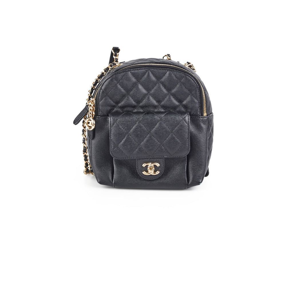 Chanel Mini Caviar Black Backpack - Series 26