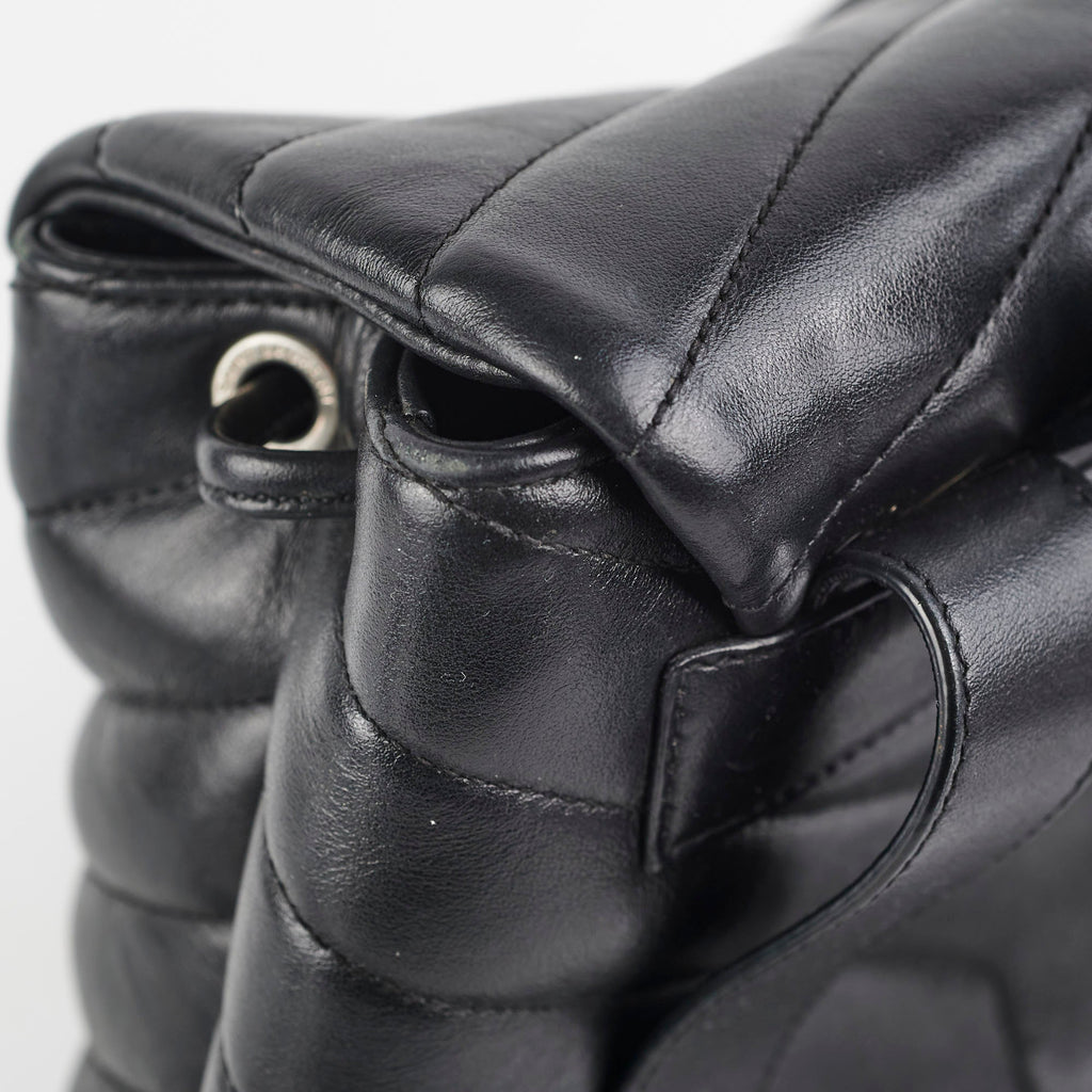 Saint Laurent Lou Small Black Backpack