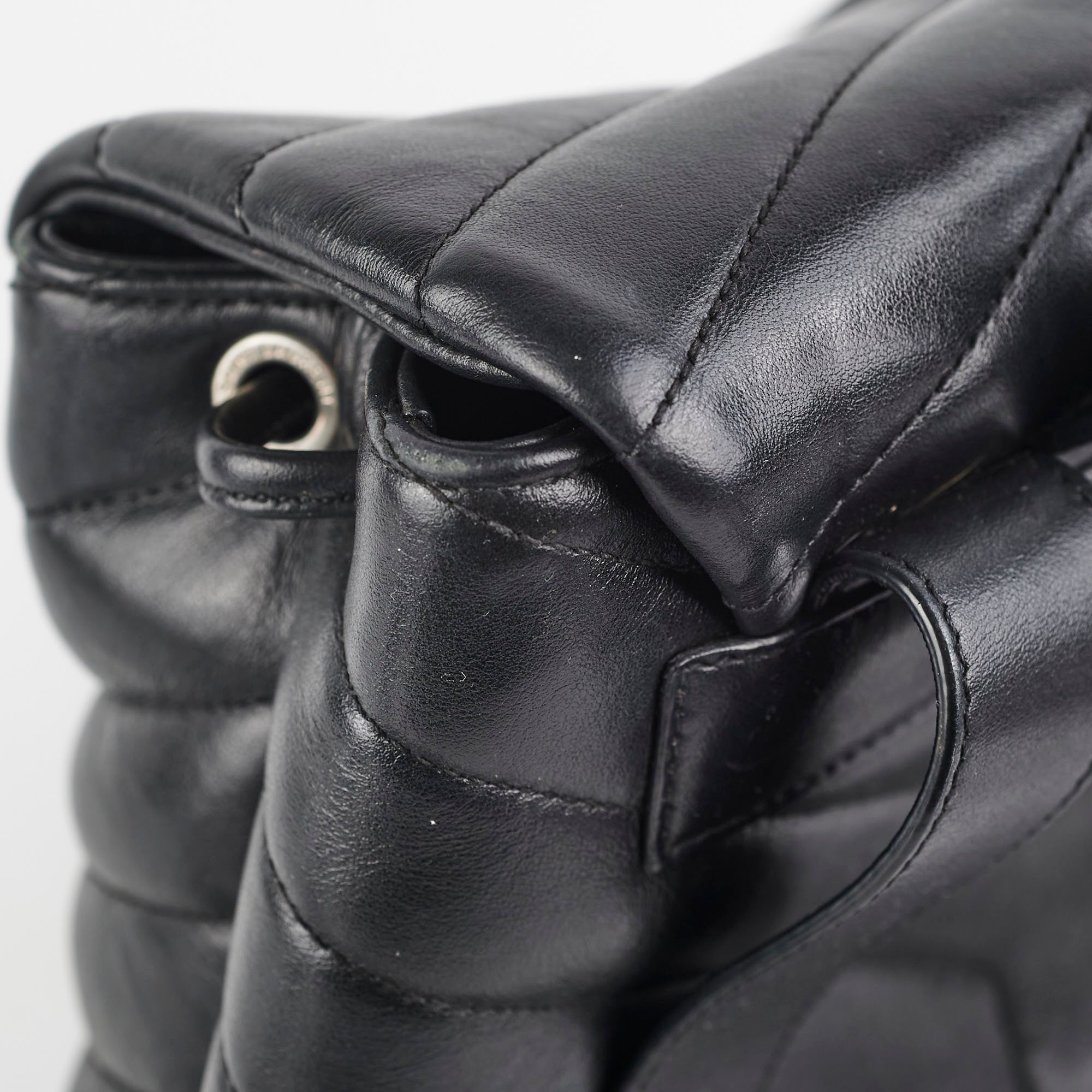 Saint Laurent Lou Small Black Backpack