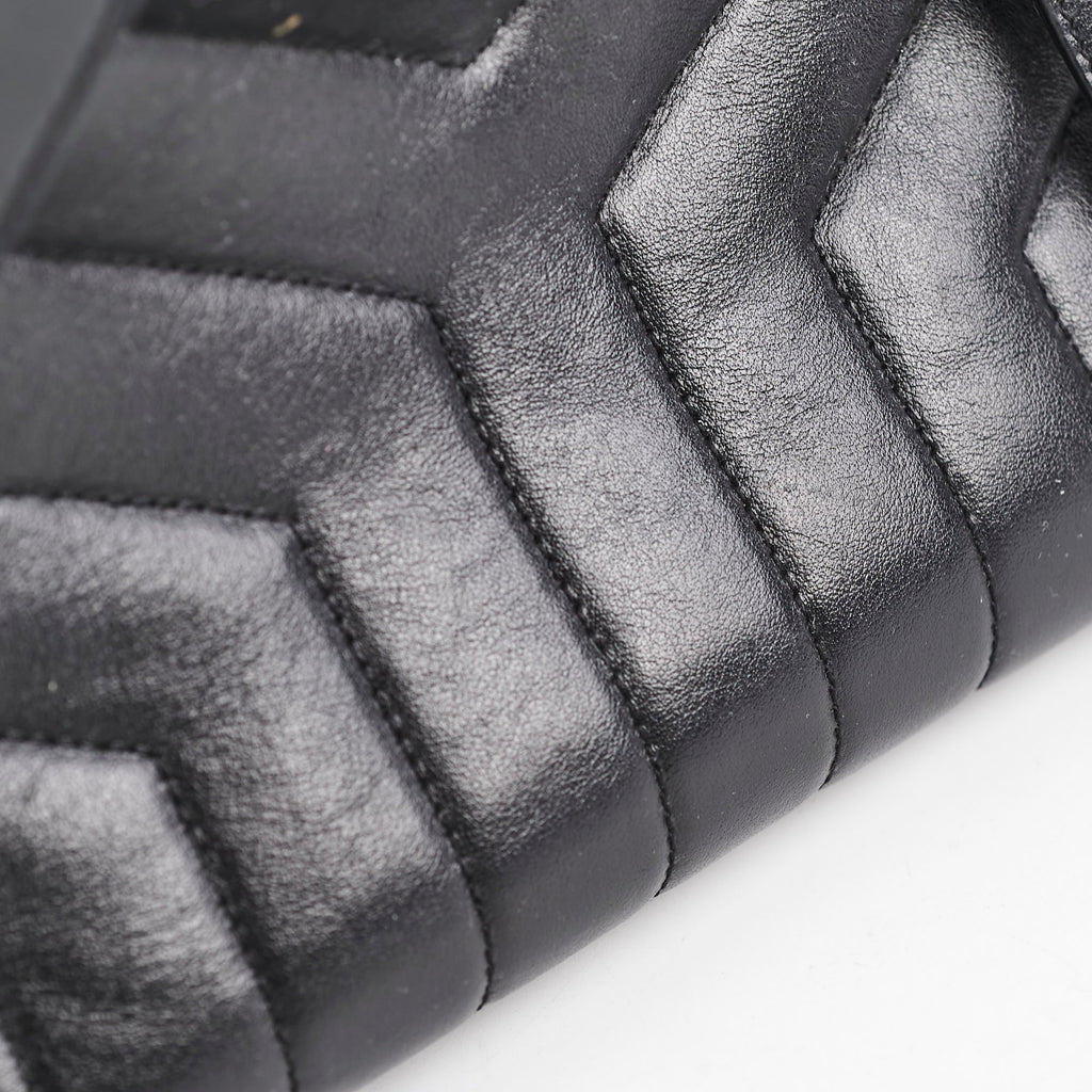 Saint Laurent Lou Small Black Backpack