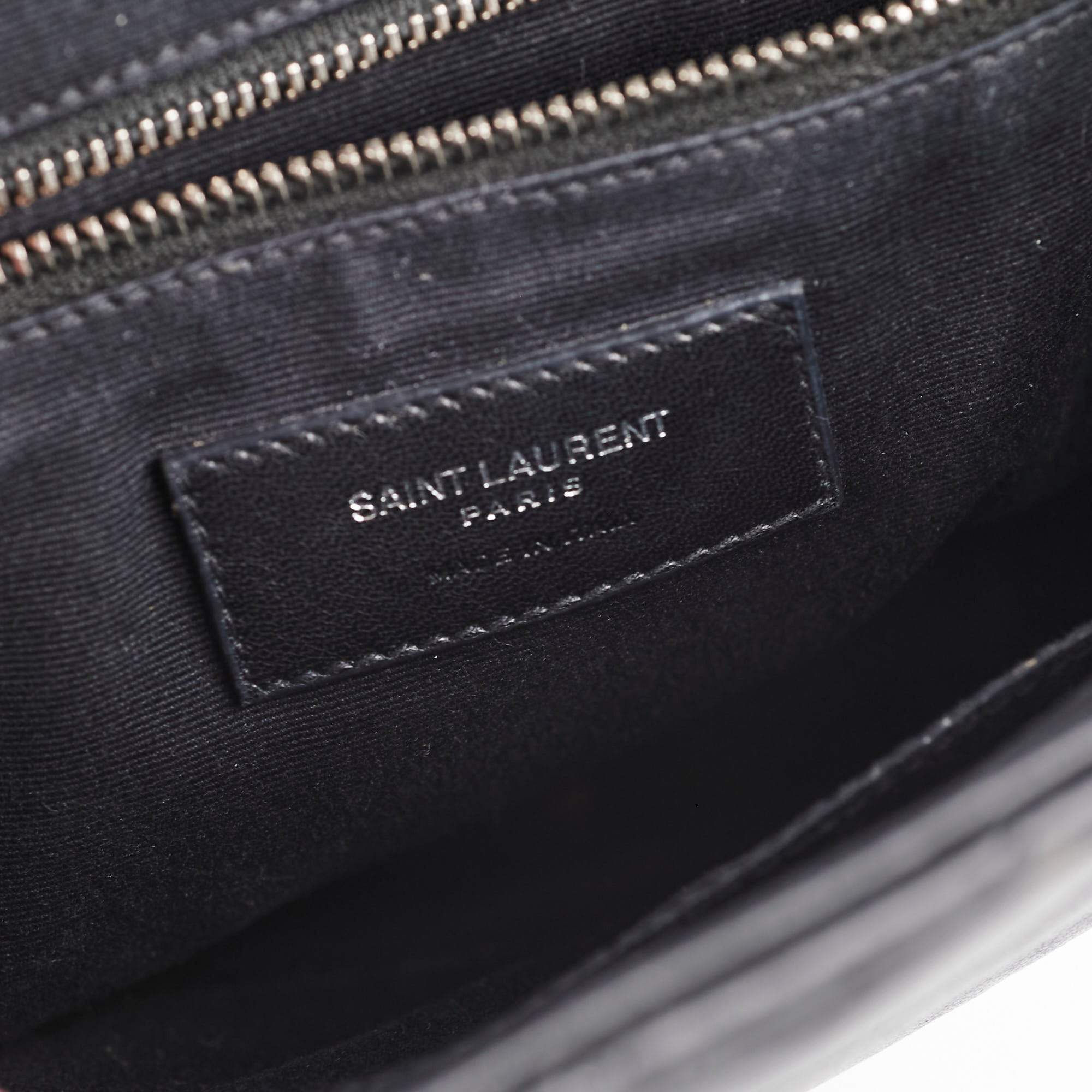 Saint Laurent Lou Small Black Backpack