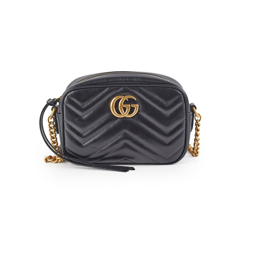 Gucci Mini Marmont Camera Bag Black