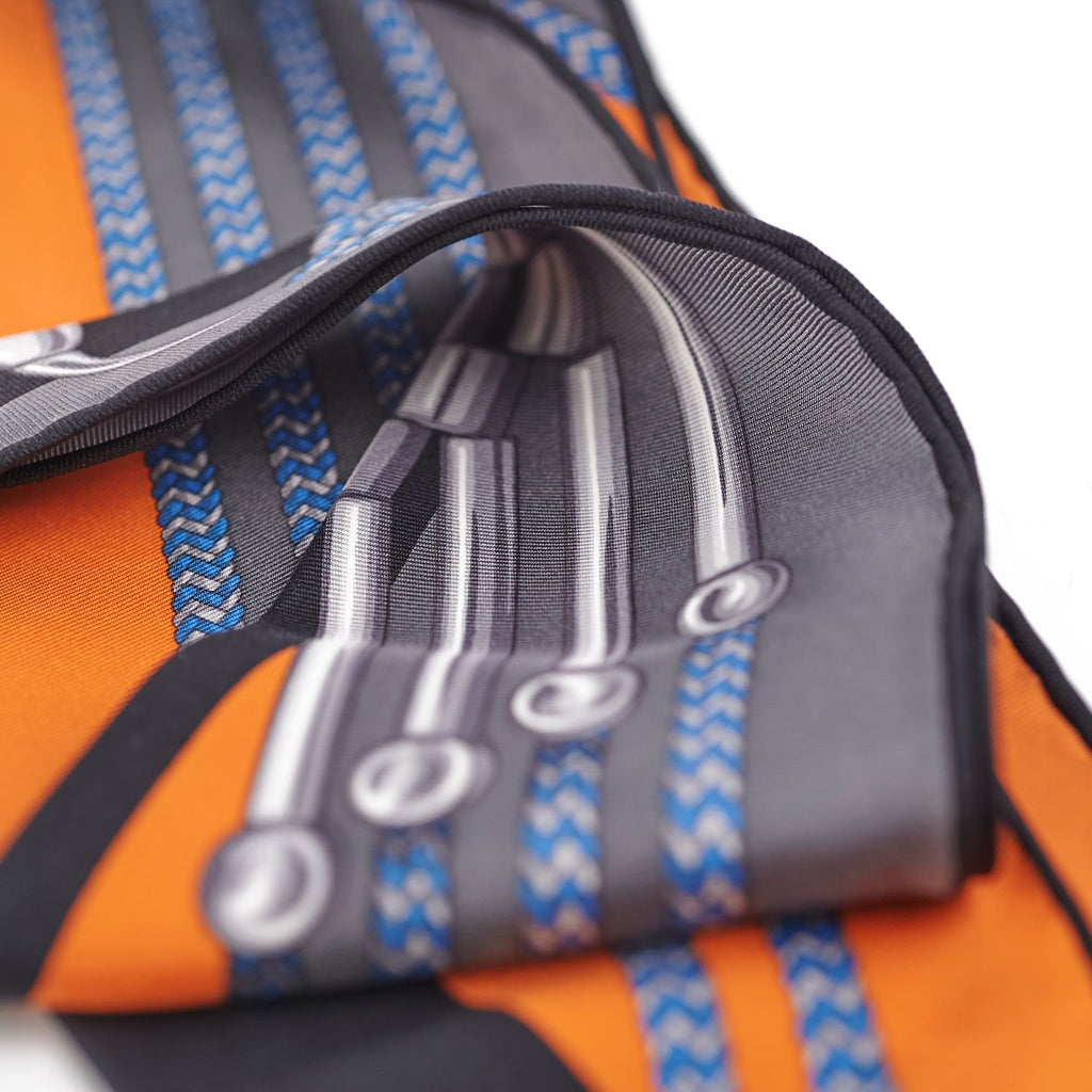 Gucci Triangle Scarf Orange/Blue