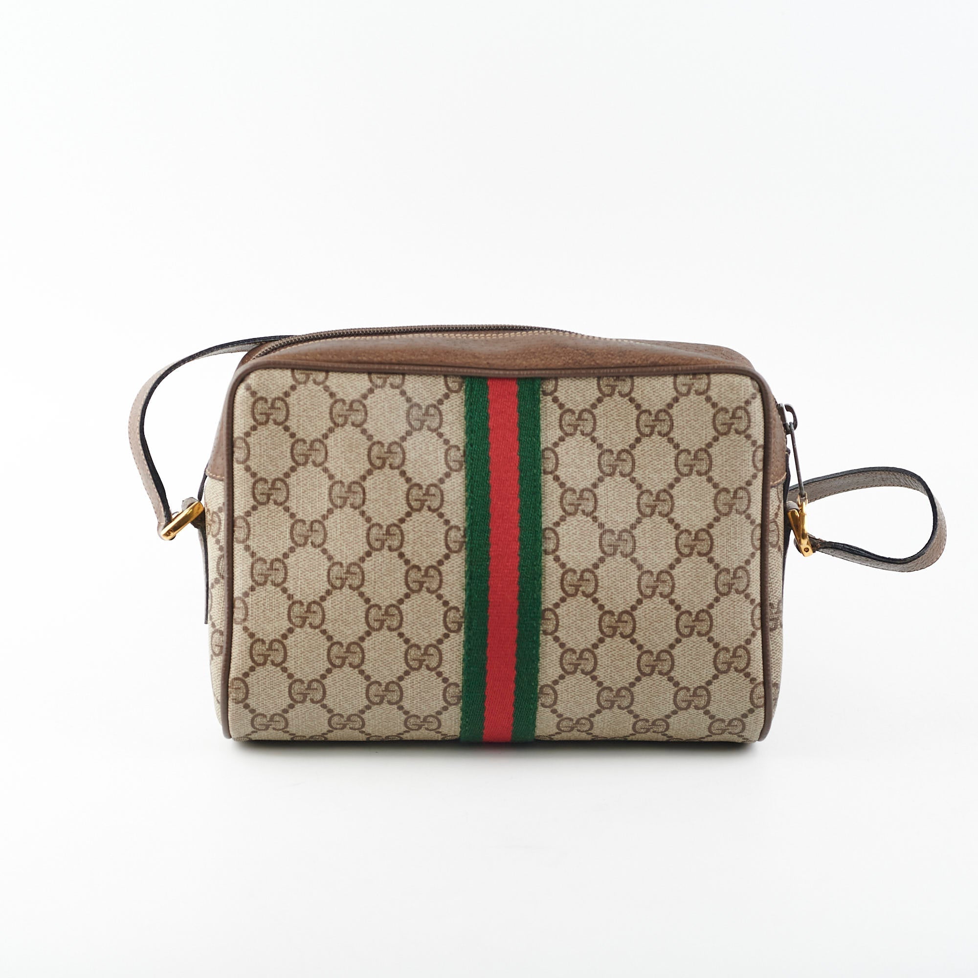 Gucci Monogram Messenger Crossbody Bag