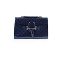 Gucci Patent Guccissima Emily Medium Blue