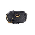 Gucci Mini Marmont Camera Bag Black