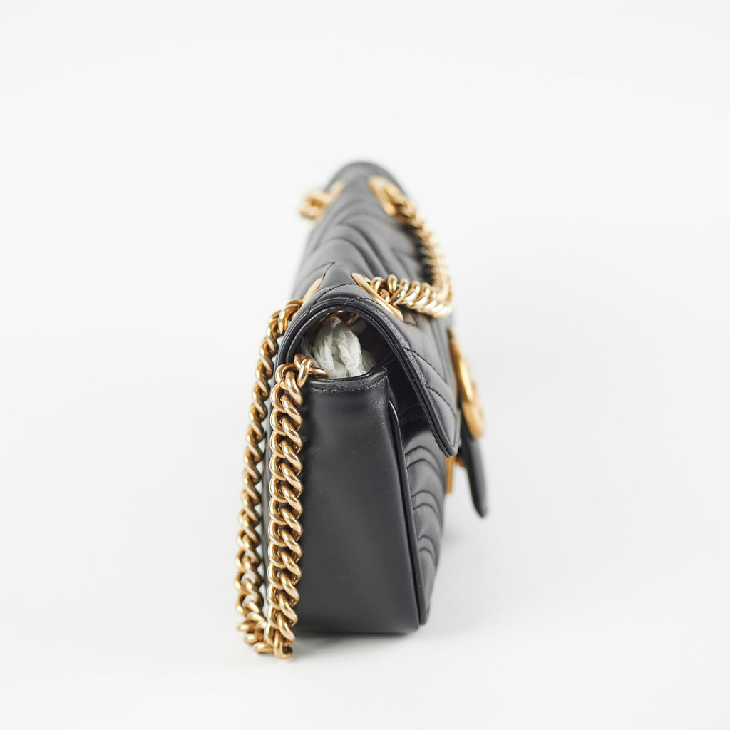 Gucci Mini Marmont Black Shoulder Bag