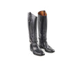 Gucci Knee High Boots Ribot Black 38