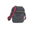 Gucci GG Supreme Messenger Bag Dark Grey