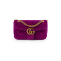 Gucci Small Velvet Violet GG Marmont