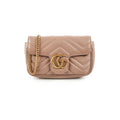 Gucci Supermini Marmont Camera Bag Dusty Pink