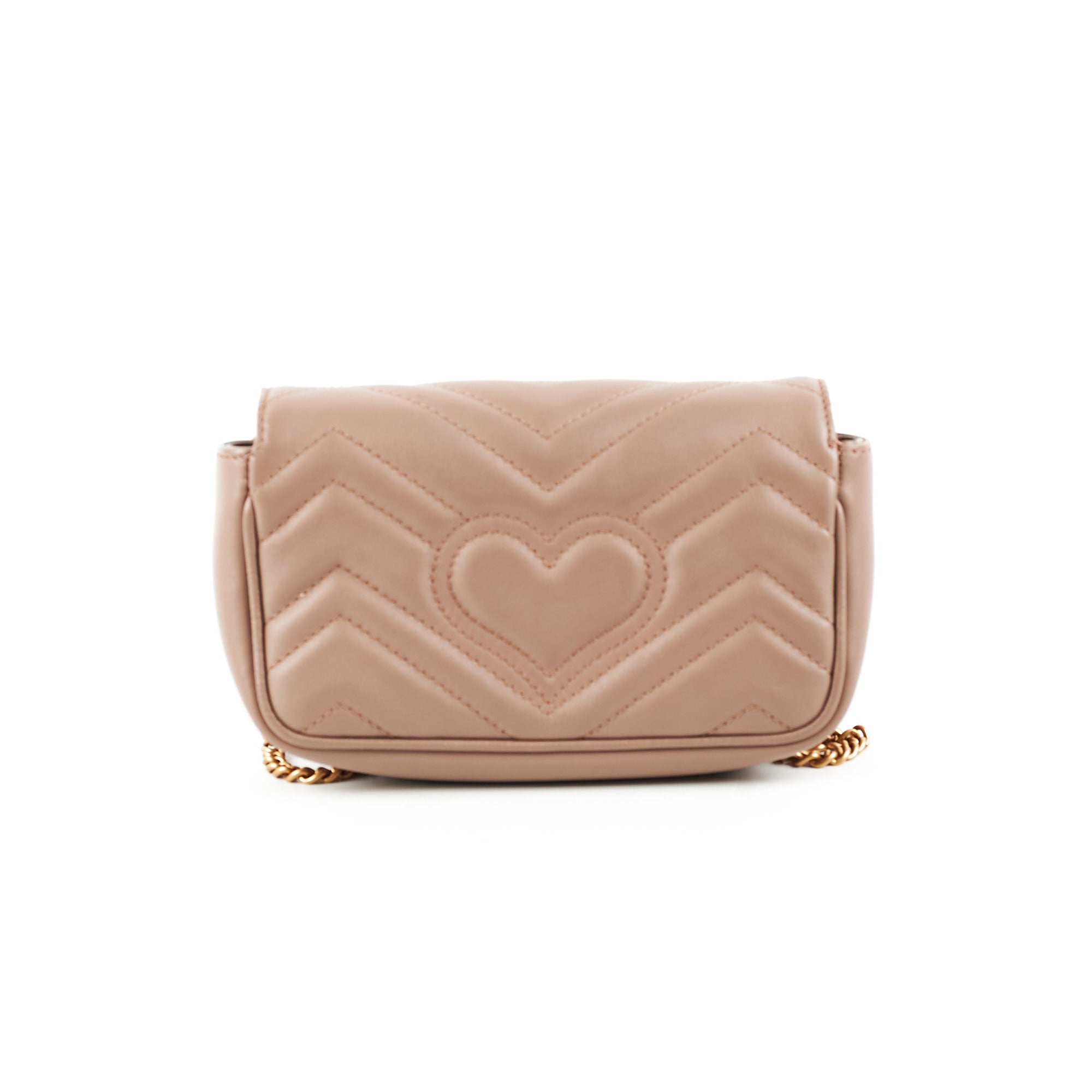 Gucci Supermini Marmont Camera Bag Dusty Pink
