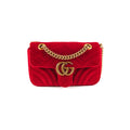 Gucci Mini Marmont Velvet Red