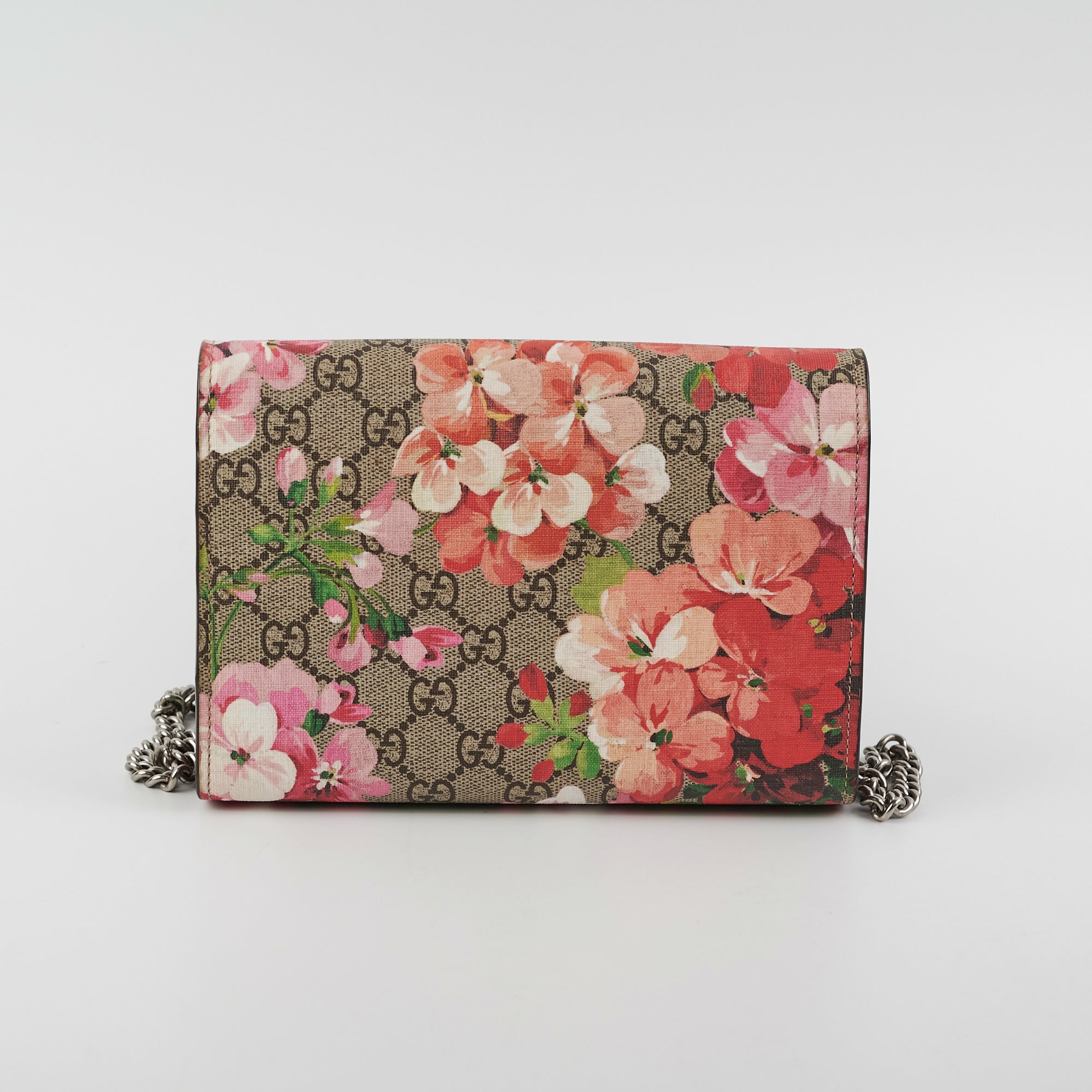 Gucci Blooms Dionysus Chain Wallet WOC Crossbody Bag
