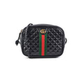 Gucci Trapuntata Black Quilted Shoulder Camera Bag