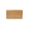 Saint Laurent Clutch Large Patent Clutch Beige