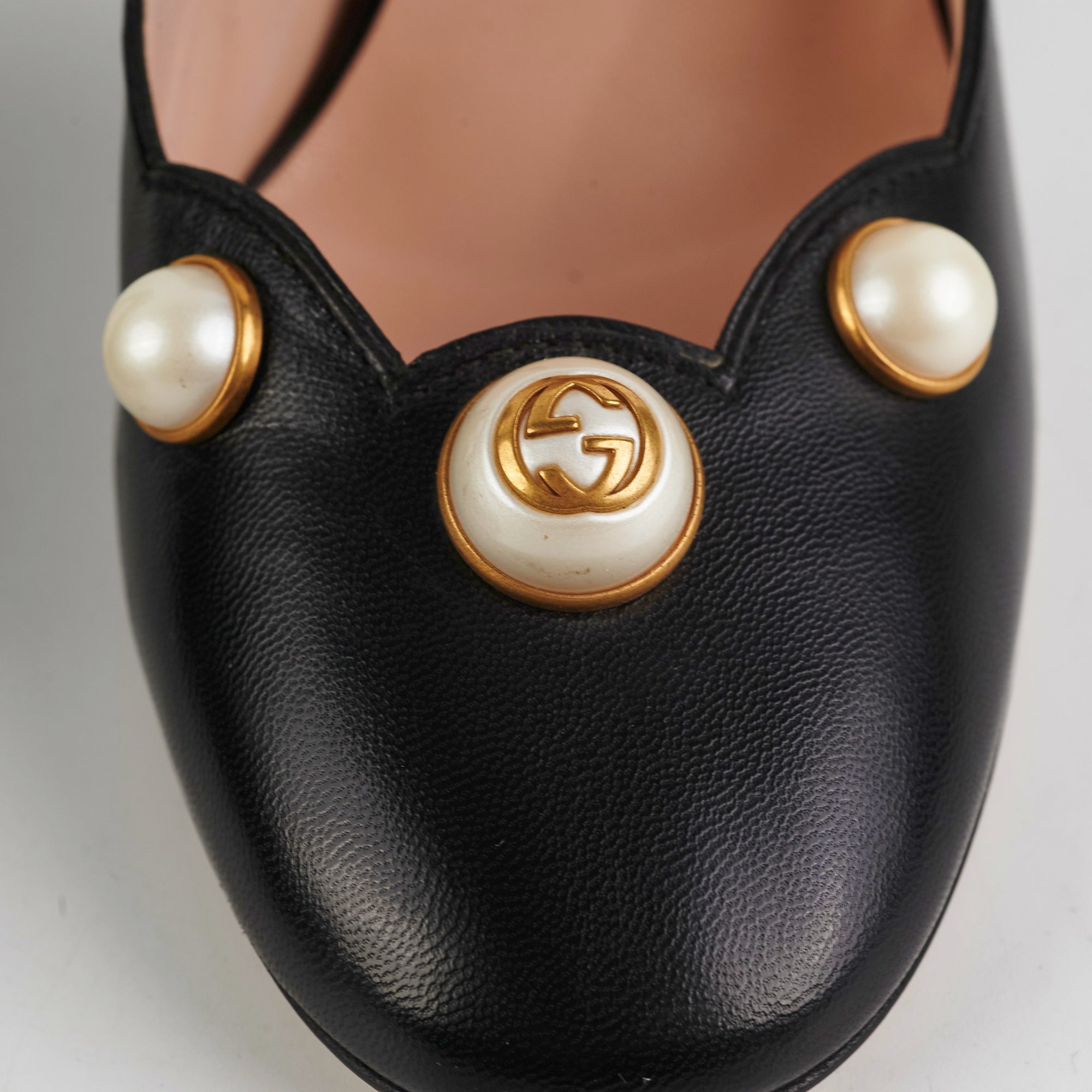 Gucci Black Pearl Heels