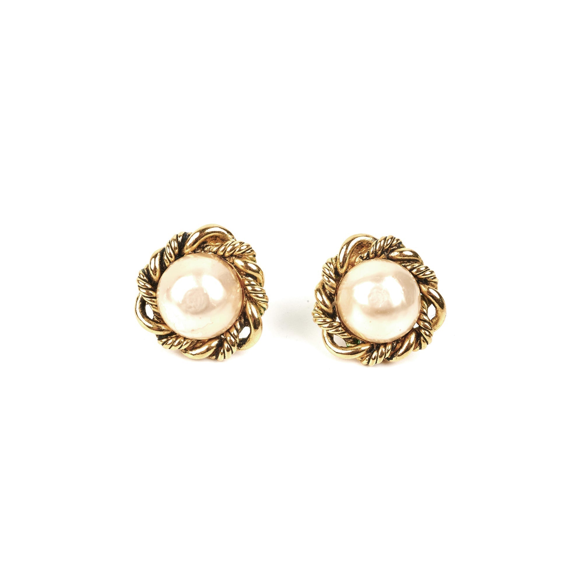 Chanel Vintage Pearl Earring Clasp