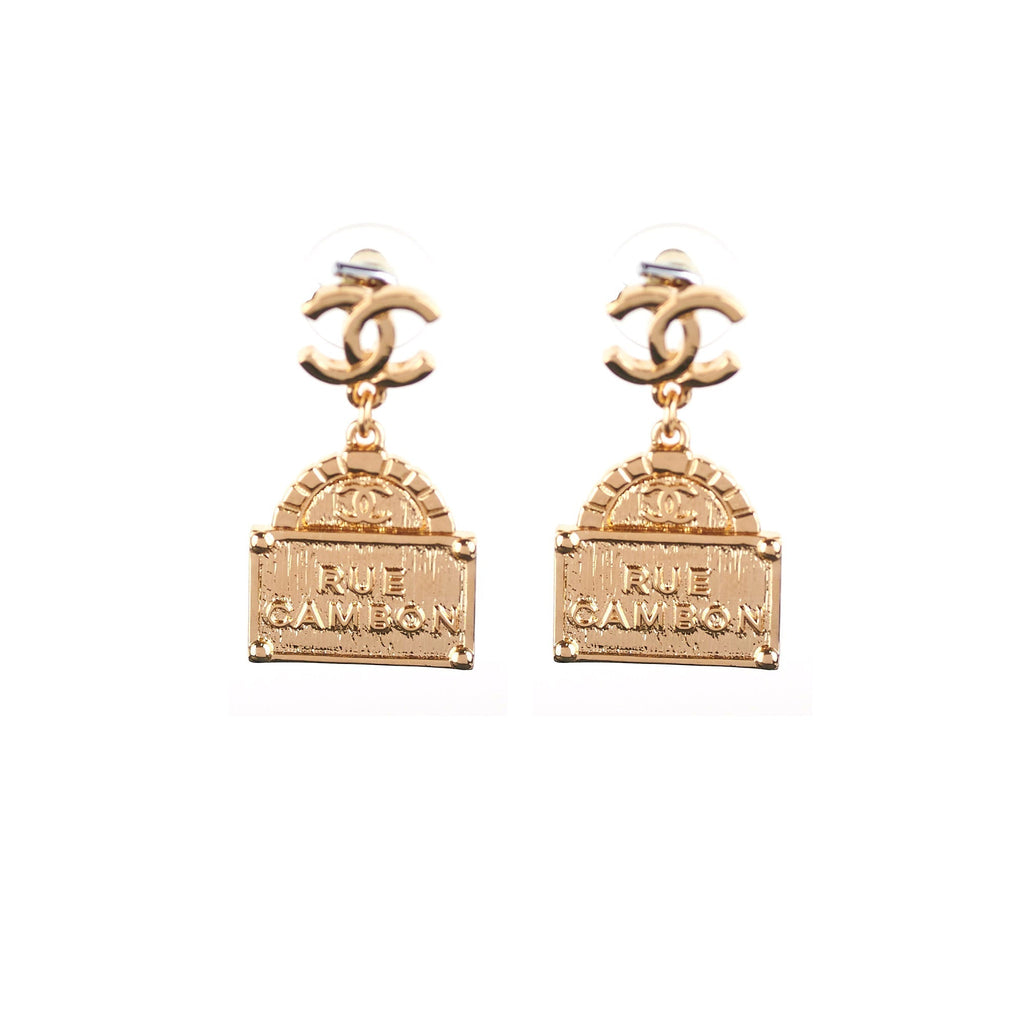 Chanel Gold Cambon Earrings
