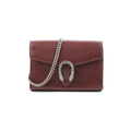 Gucci Dionysus Leather WOC Burgundy Bag