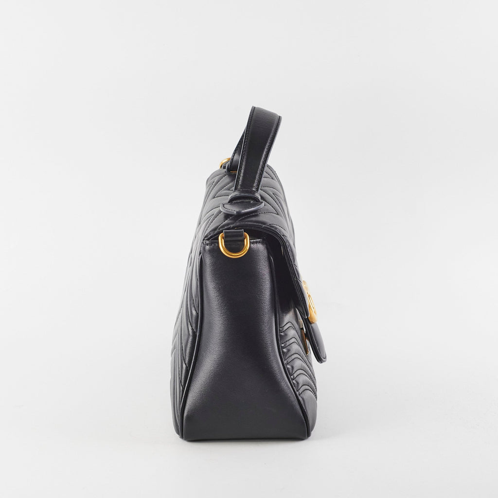 Gucci GG Marmont Top Handle Black