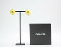 Chanel Vintage 96C Resin Yellow Bean Clip-on Earrings