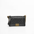 CHANEL LE BOY MEDIUM IN BLACK