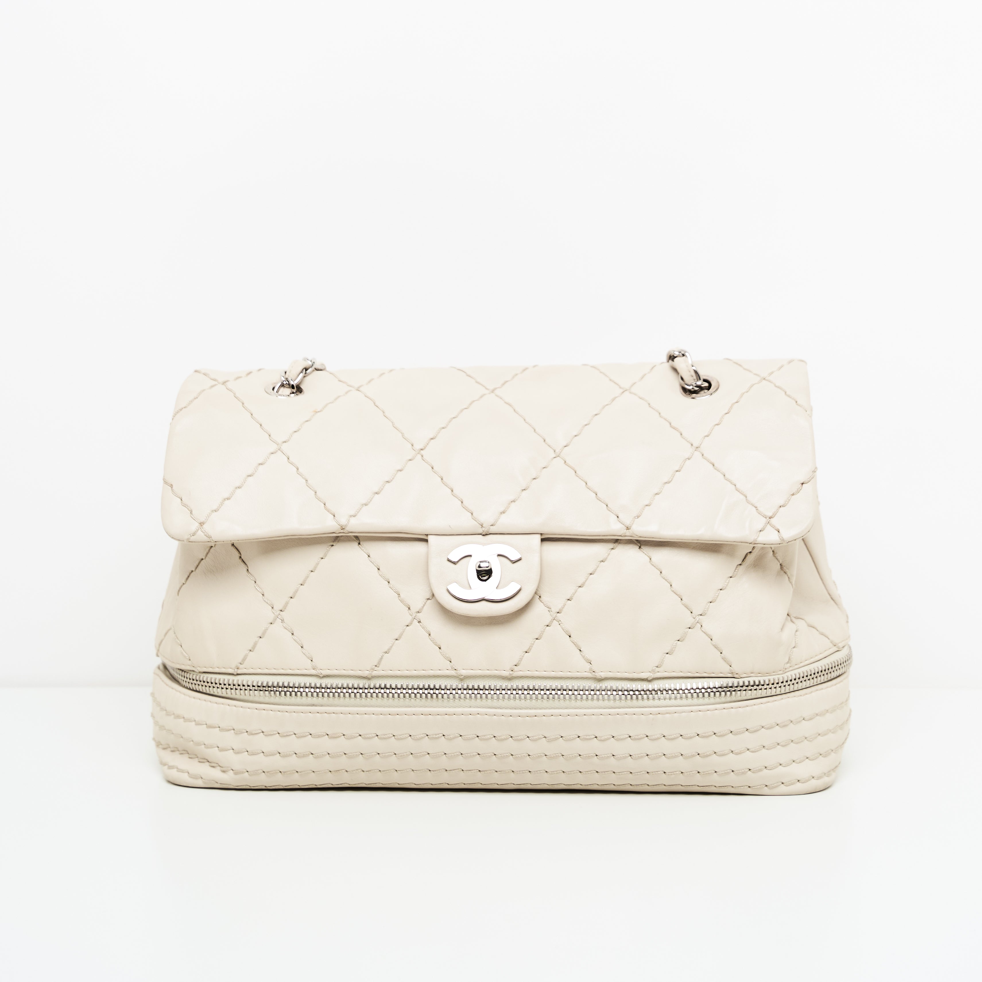 Chanel Quilted Expandable Ligne Flap Bag