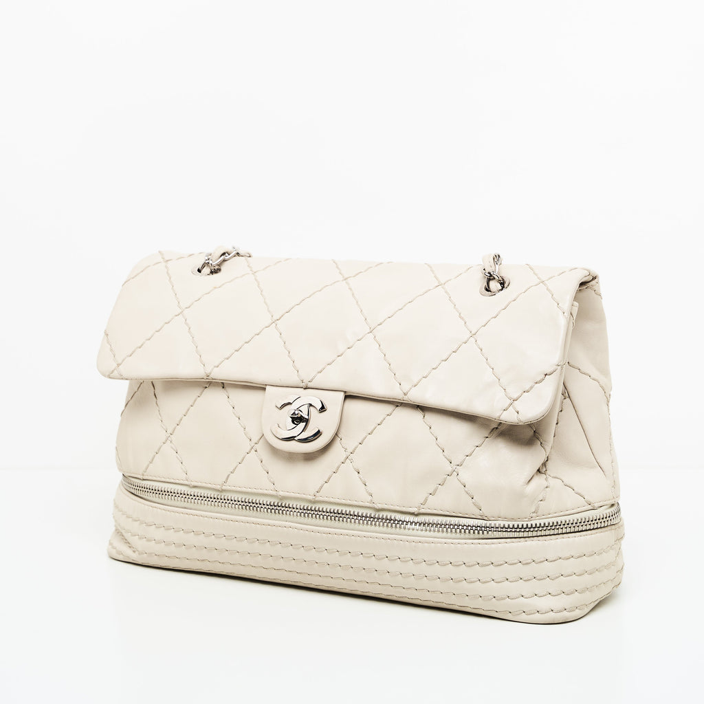 Chanel Quilted Expandable Ligne Flap Bag