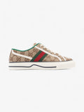 Gucci Tennis 1977 Sneakers Beige Monogram / White / Green Canvas EU 36.5 UK 3.5