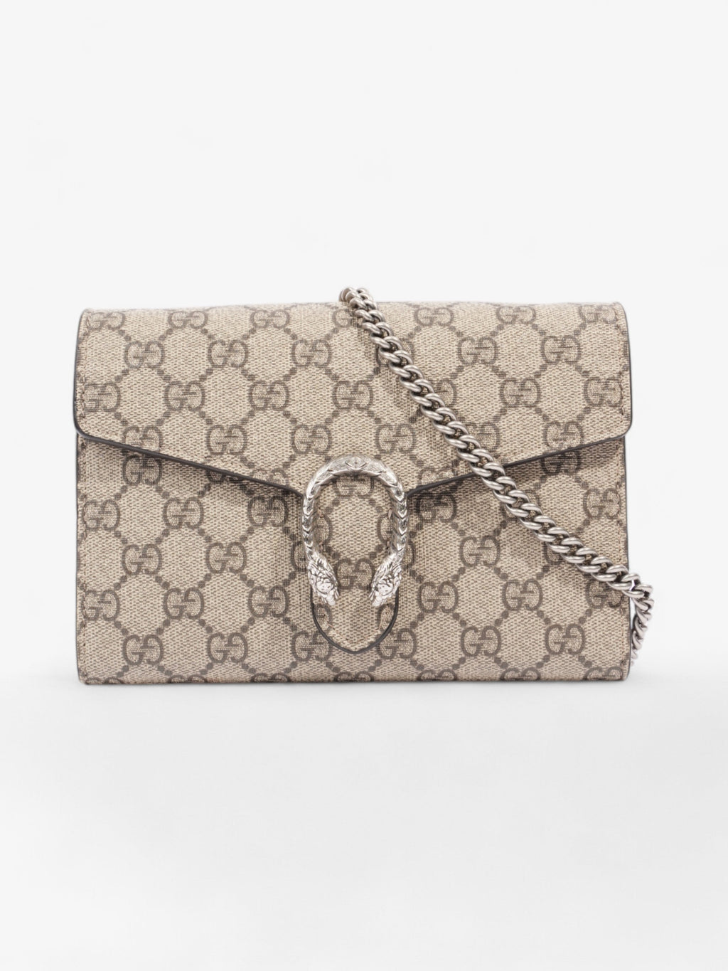 Gucci Dionysus Chain Wallet GG Supreme Coated Canvas
