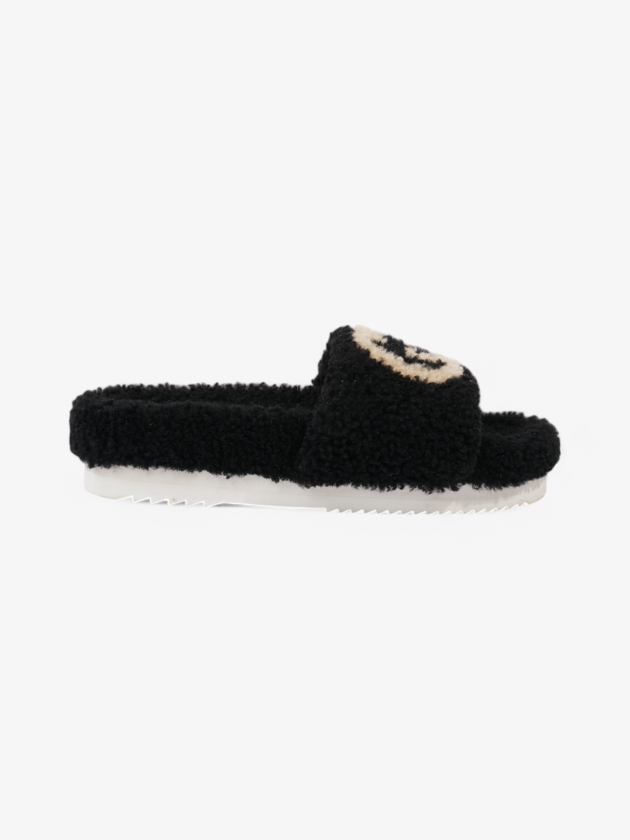 Gucci GG Merino Wool Black / Beige  Wool EU 40 UK 7