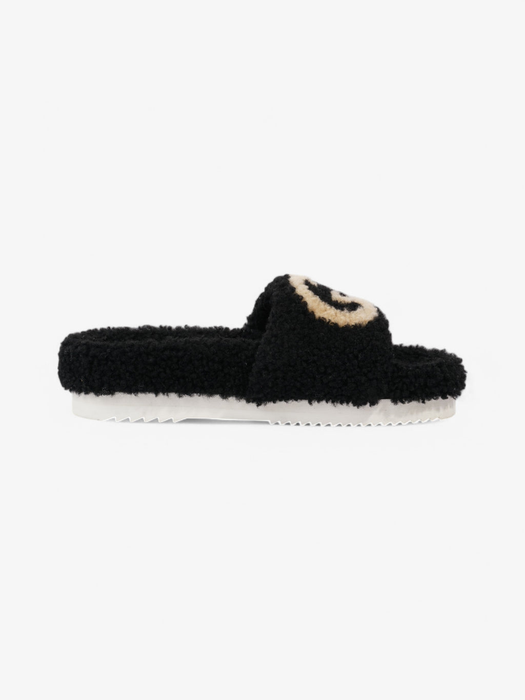Gucci GG Merino Wool Black / Beige  Wool EU 40 UK 7