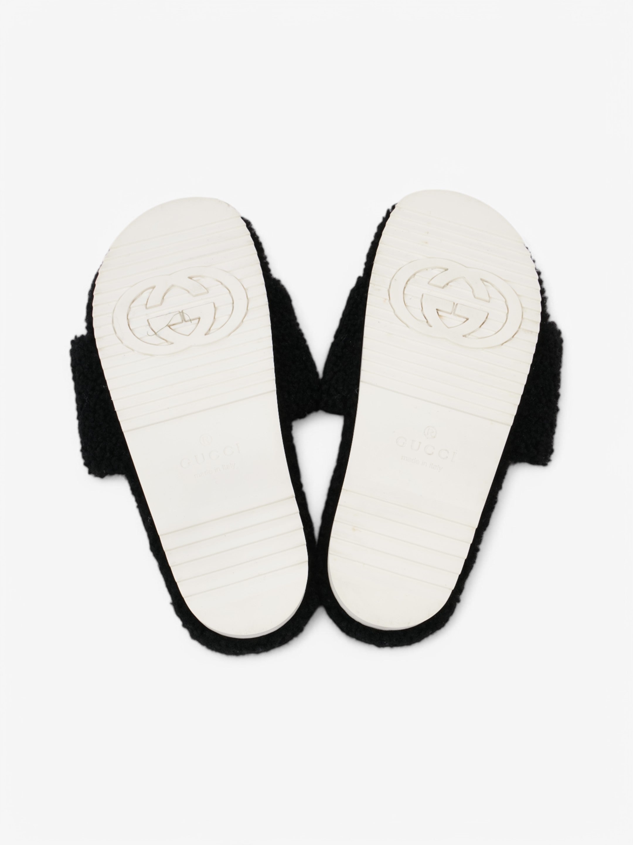 Gucci GG Merino Wool Black / Beige  Wool EU 40 UK 7